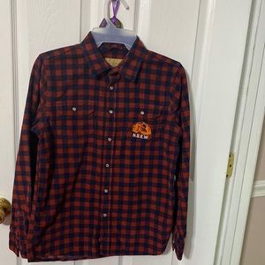 Sears Roebuck & Co. boys long sleeve snap button down shirt; size 14/16